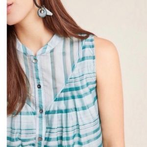 Anthropologie Current Air Sleeveless Top Small S